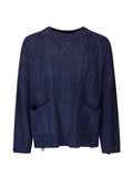 FOUND cable-knit distressed sweater