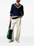 Gant cable-knit V-neck sweater