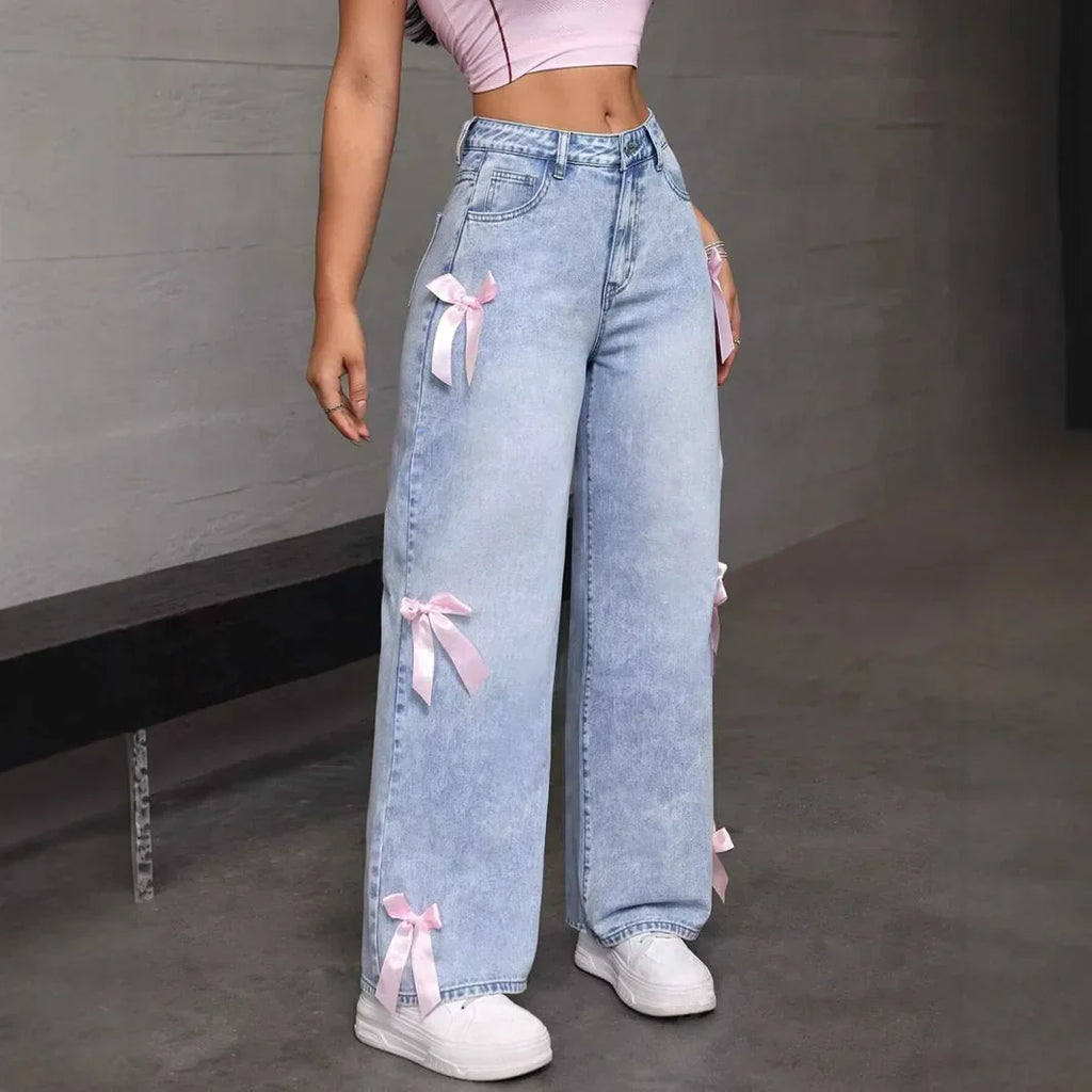 Women's Wide Leg Denim Pants