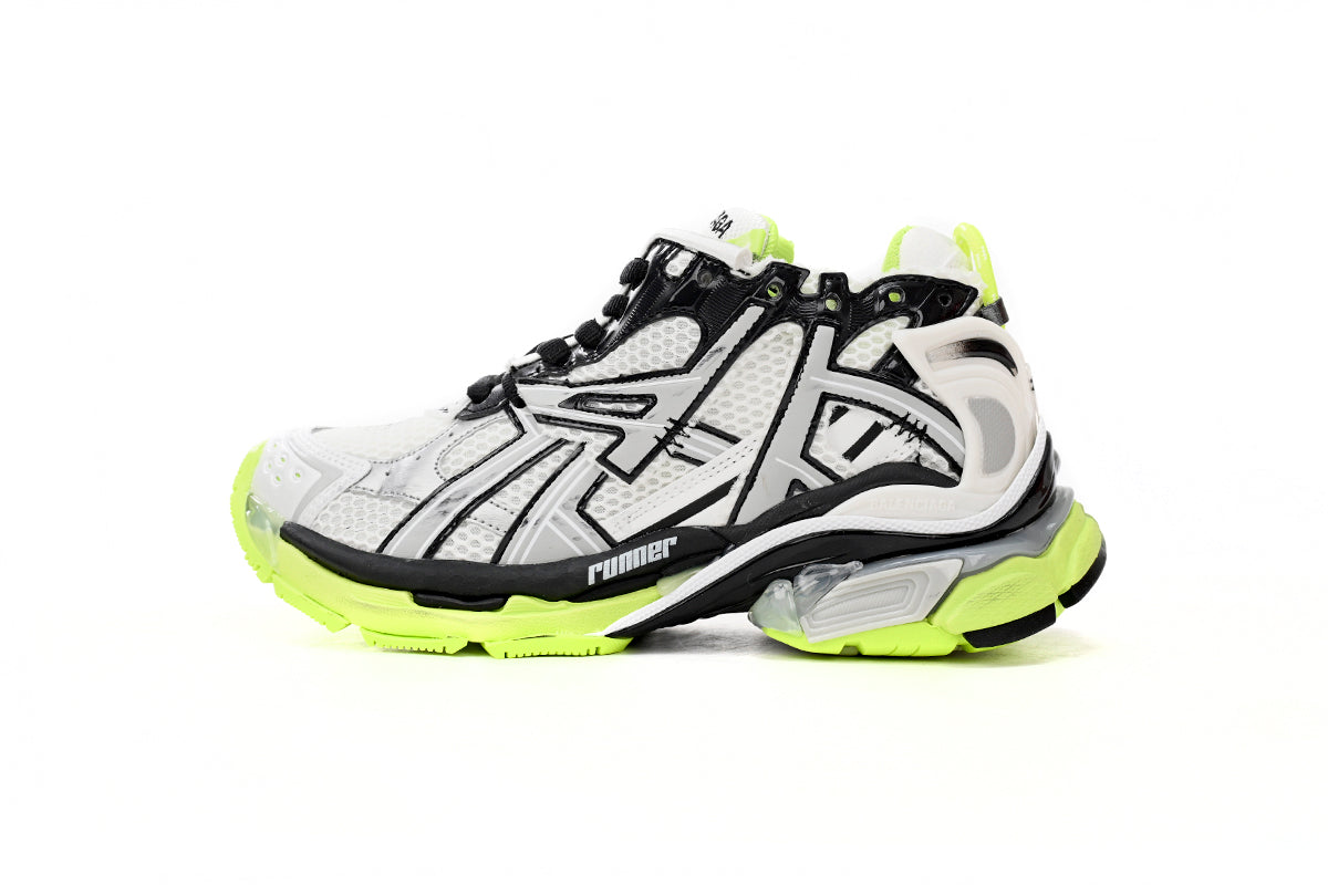 Balenciaga Runner White Neon Yellow 677403W3RBP1093