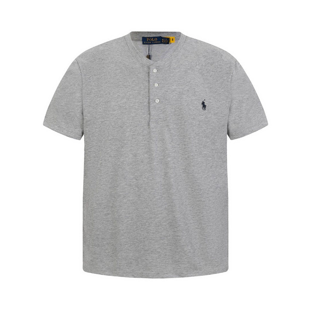Ralph Lauren Embroidered Three-Button Henley Shirt